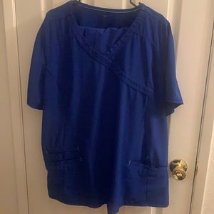 Royal blue scrub set